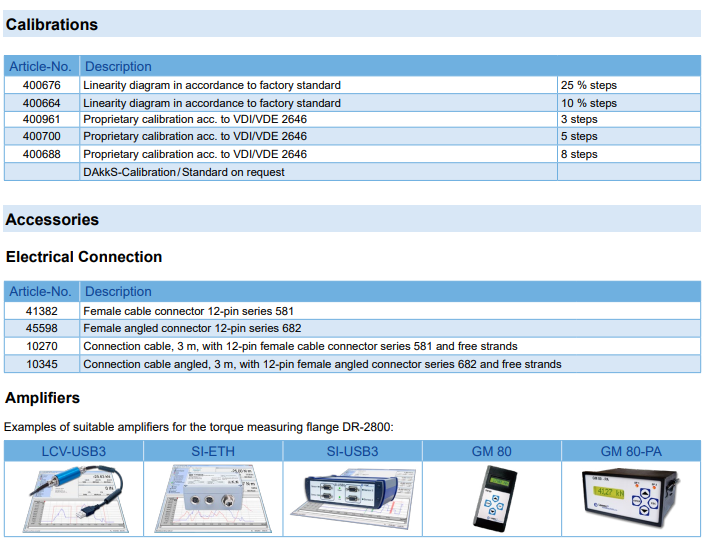 Rotating Torque Measuring Flange DR-2800 (contactless) with Rated ...